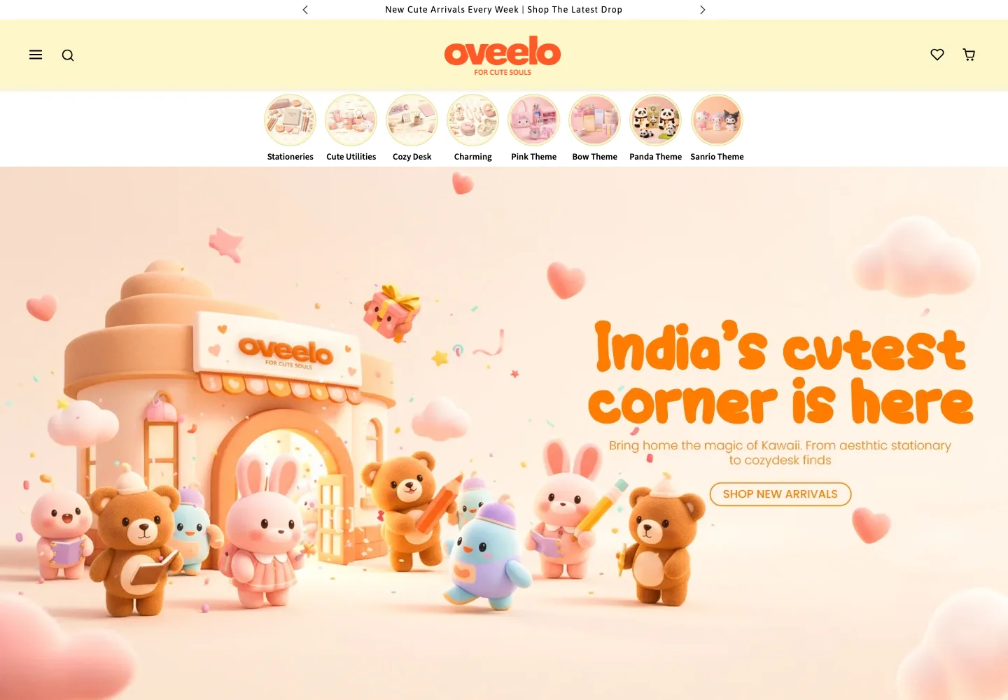 Oveelo Shopify storefront preview